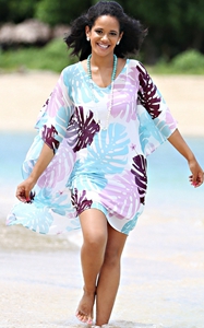 4705Printed Beach Bikini Cover Up Summer Elegant